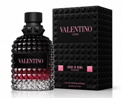 VALENTINO UOMO Born In Roma Intense EDP Spray 3.4 Oz / 100 ml Perfume for Men