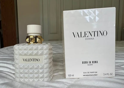 VALENTINO DONNA BORN IN ROMA IVORY EAU DE PARFUM SPRAY WOMEN 3.4 Oz / 100 ml NEW